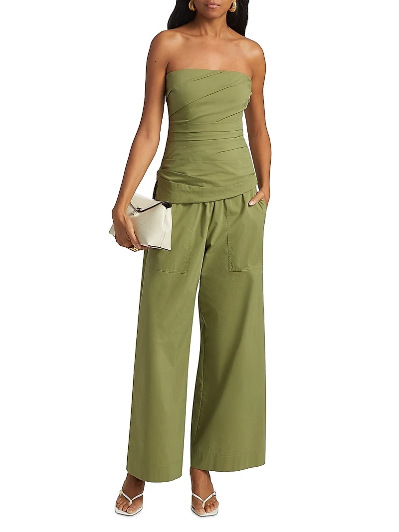 Emerson Ruched Bustier Strapless Top