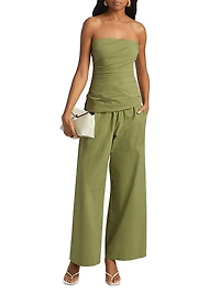 Emerson Ruched Bustier Strapless Top