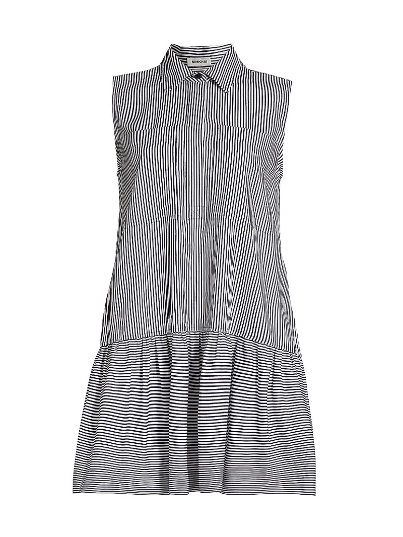 Candace Sleeveless Mini Shirtdress