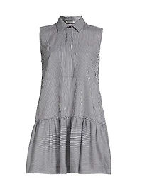 Candace Sleeveless Mini Shirtdress