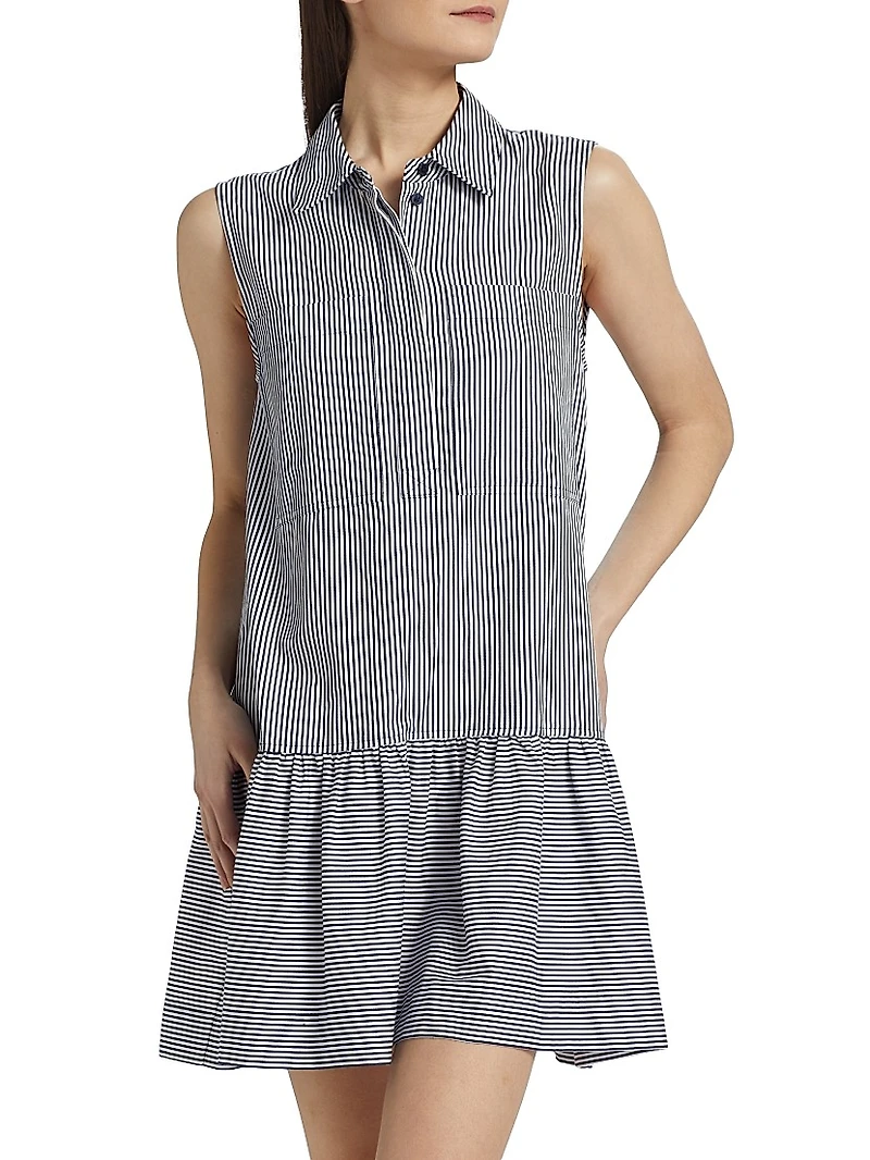 Candace Sleeveless Mini Shirtdress