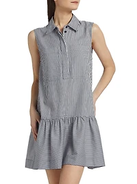 Candace Sleeveless Mini Shirtdress