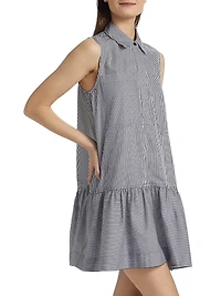 Candace Sleeveless Mini Shirtdress