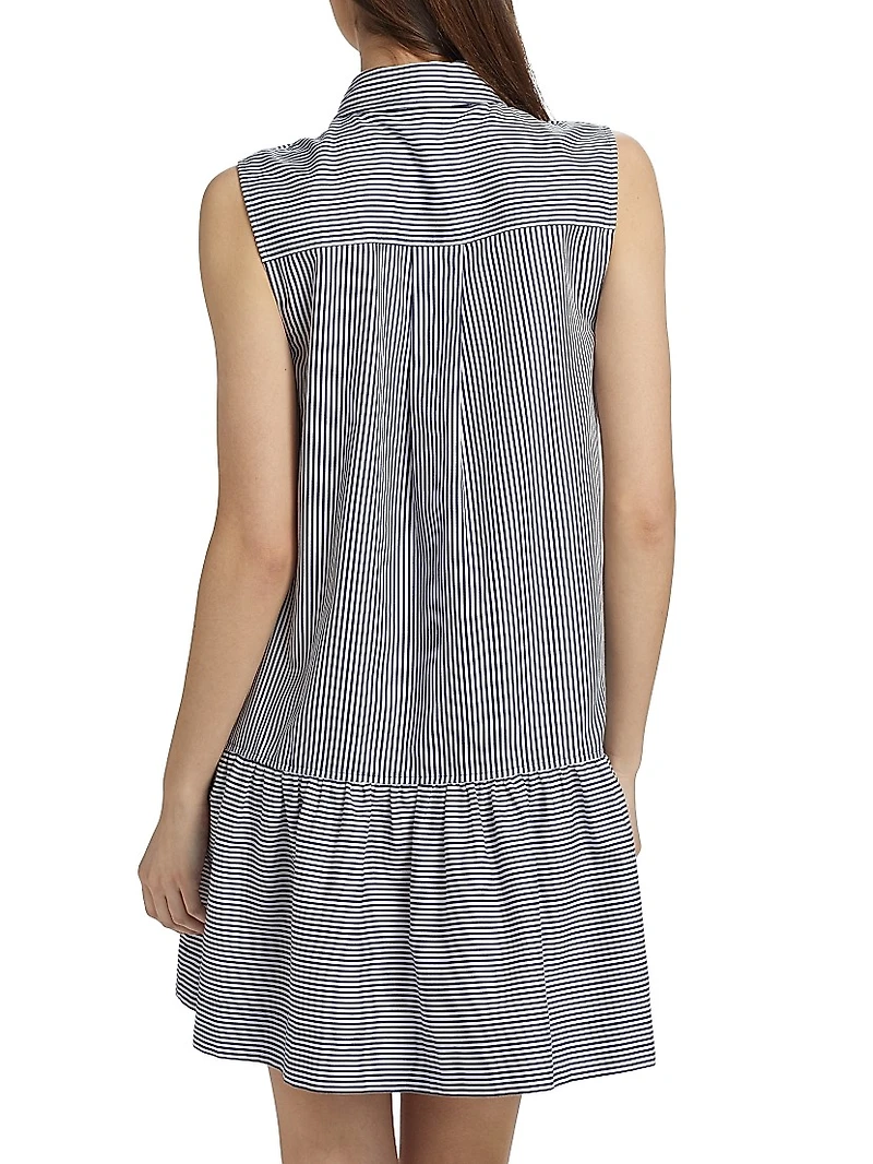 Candace Sleeveless Mini Shirtdress