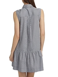 Candace Sleeveless Mini Shirtdress