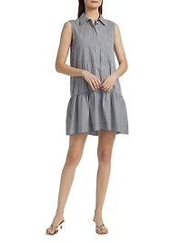 Candace Sleeveless Mini Shirtdress