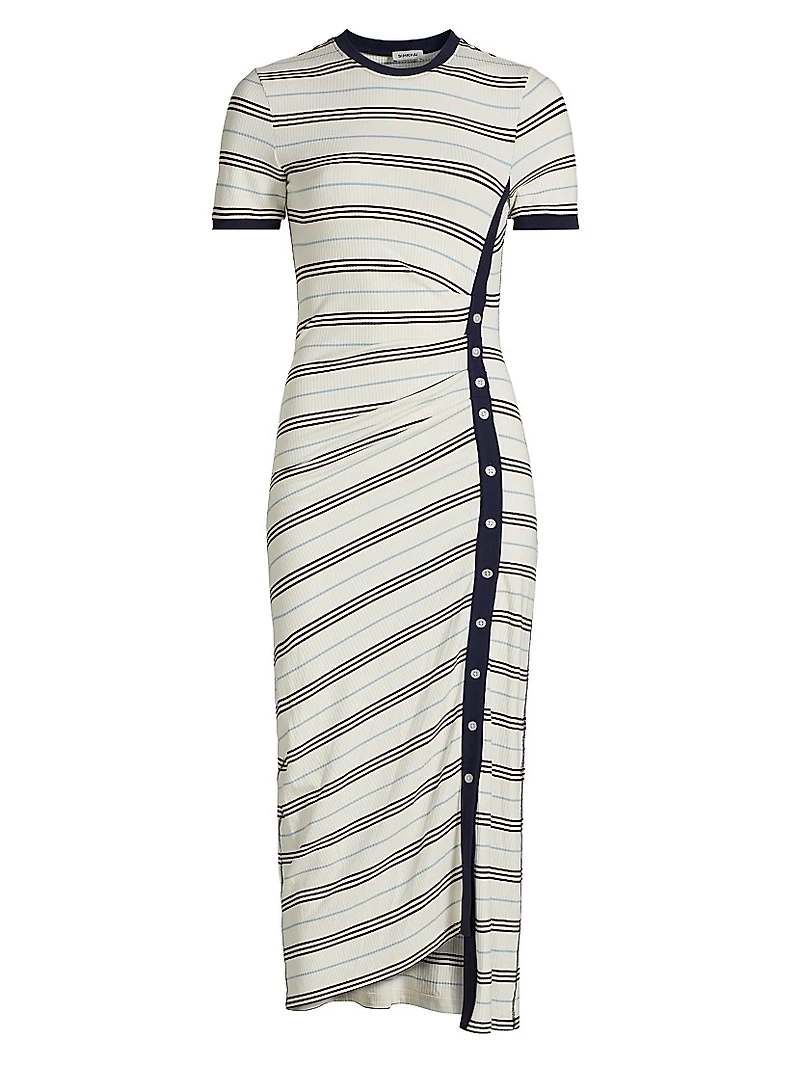 Shanna Striped Midi-Dress