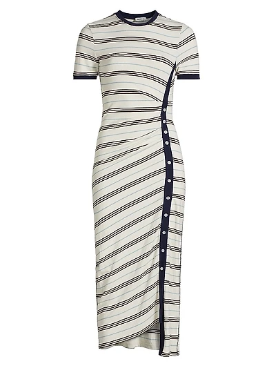 Shanna Striped Midi-Dress
