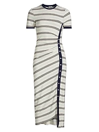 Shanna Striped Midi-Dress