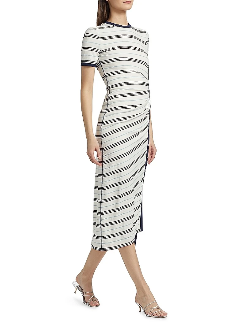 Shanna Striped Midi-Dress