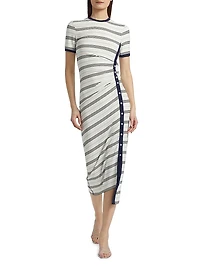 Shanna Striped Midi-Dress