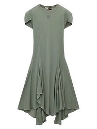 LOEWE x Paula's Ibiza Seamed Flared Midi-Dress