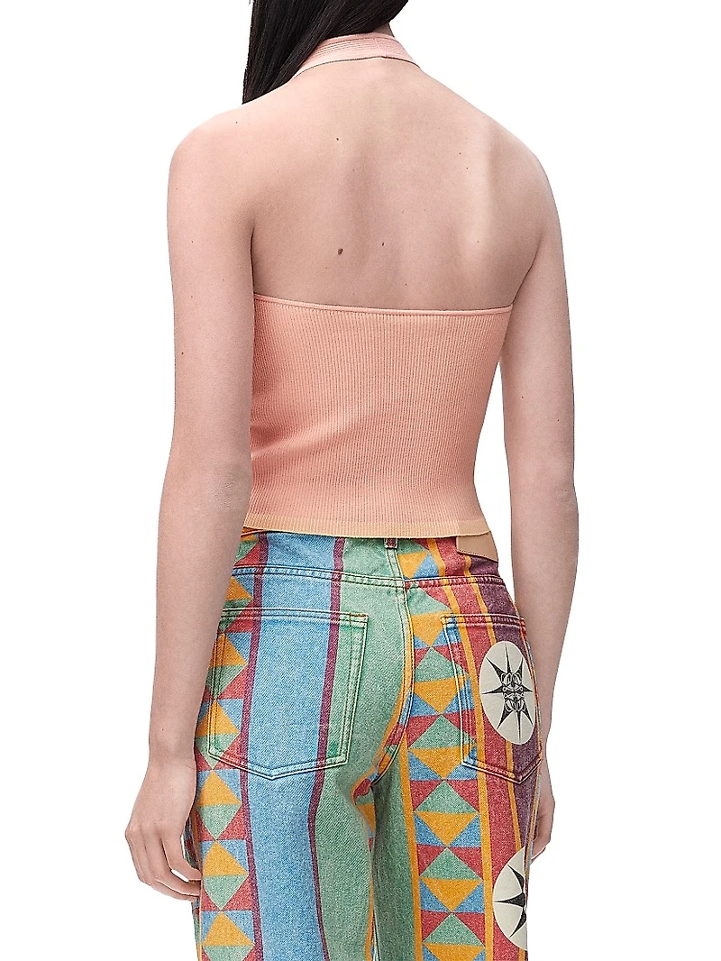LOEWE x Paula's Ibiza Logo Halterneck Tank
