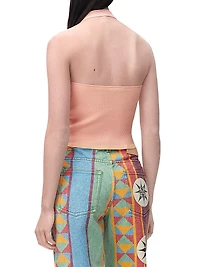LOEWE x Paula's Ibiza Logo Halterneck Tank
