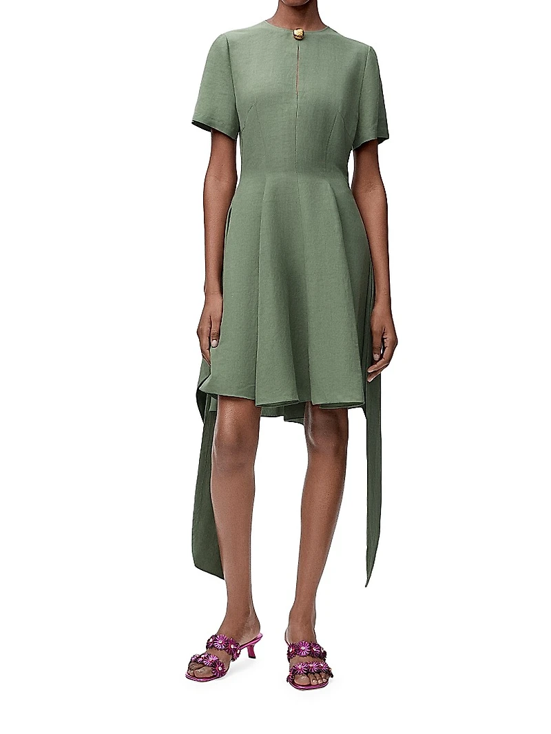 LOEWE x Paula's Ibiza Pebble Pleated Dress