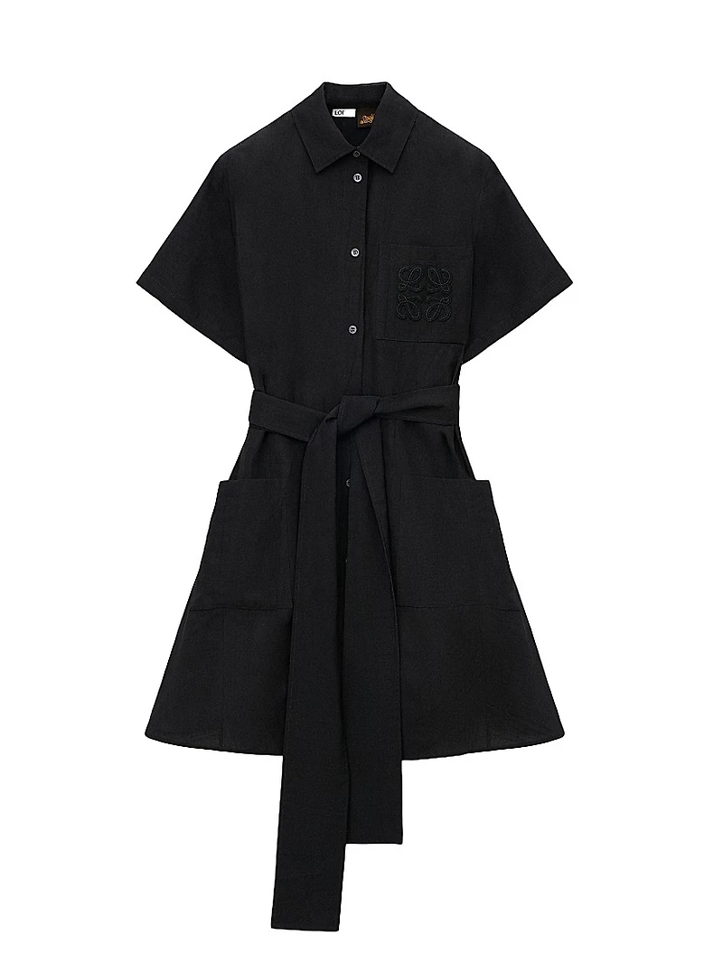 LOEWE x Paula's Ibiza Belted Shirtdress