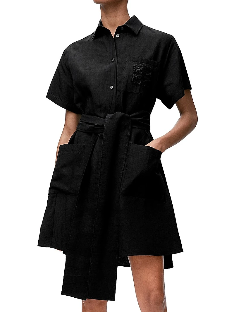 LOEWE x Paula's Ibiza Belted Shirtdress