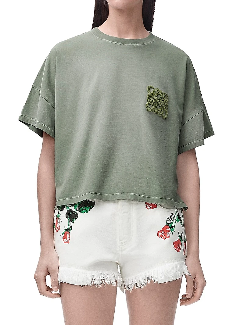 LOEWE x Paula's Ibiza Logo Cotton-Blend T-Shirt