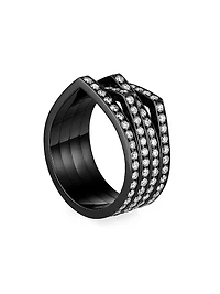 Antifer 18K Black Gold & 1.76 TCW Diamond Four-Row Ring