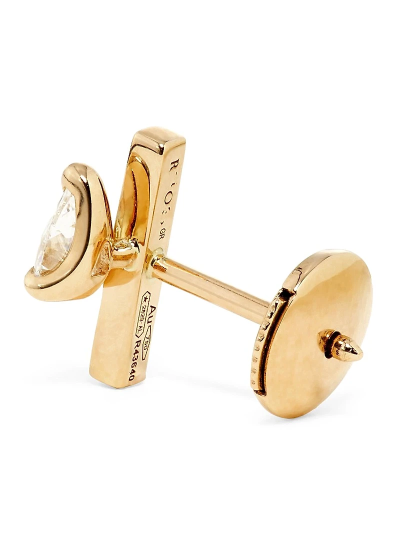 Serti Sur Vide 18K Rose Gold & 0.32 TCW Diamond Single Stud Earring