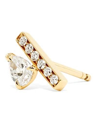 Serti Sur Vide 18K Rose Gold & 0.32 TCW Diamond Single Stud Earring