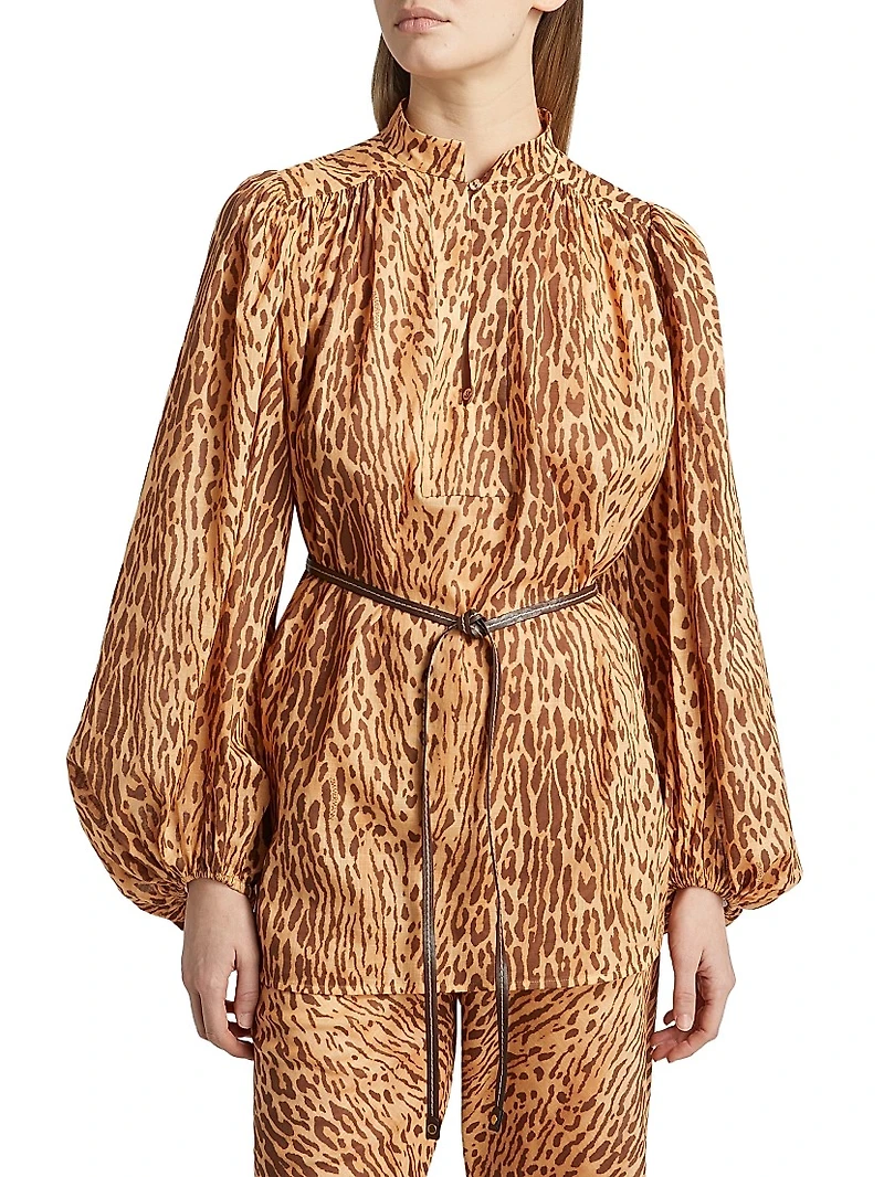 Cascadian Printed Long-Sleeve Top