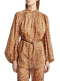 Cascadian Printed Long-Sleeve Top