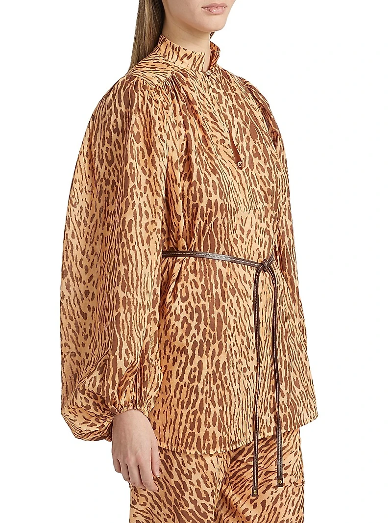 Cascadian Printed Long-Sleeve Top