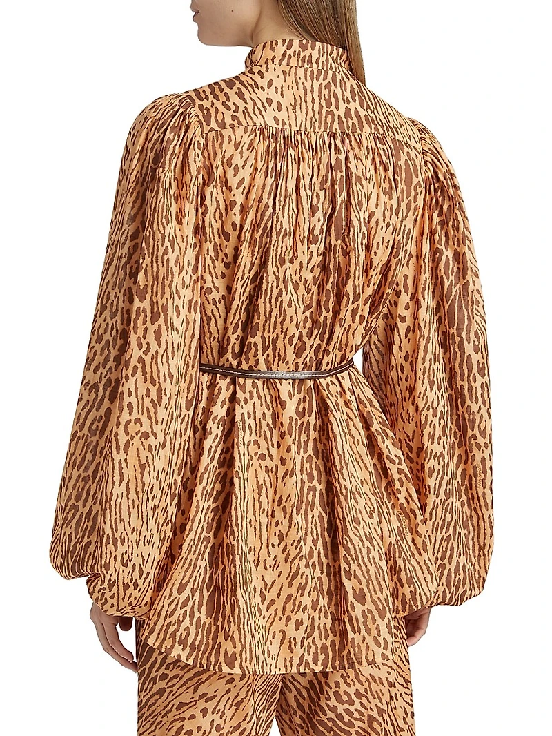 Cascadian Printed Long-Sleeve Top