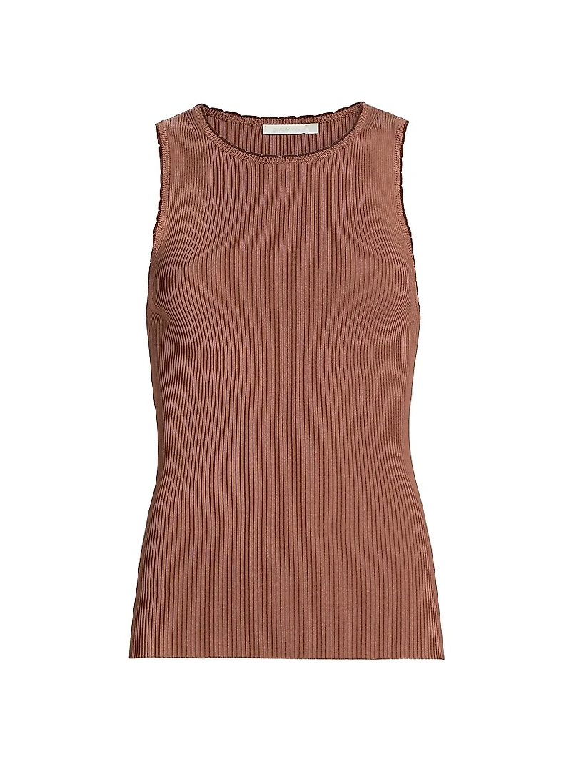 Lucky Scalloped Racer Tank