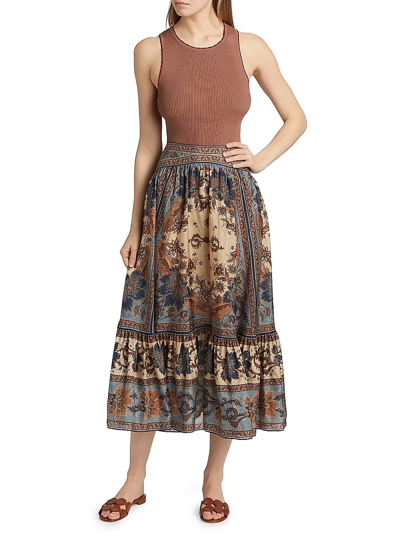 Lucky Scalloped Racer Tank