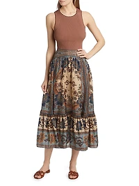 Lucky Scalloped Racer Tank