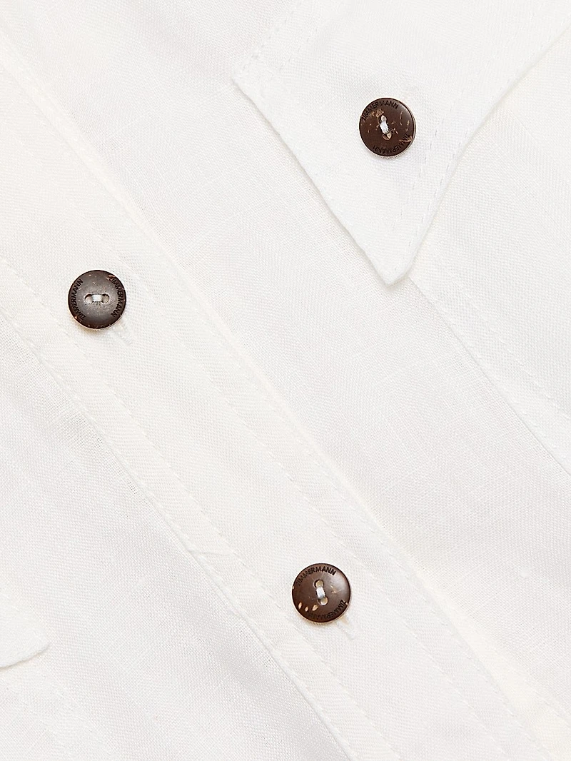 Coco Cuffed Linen Romper