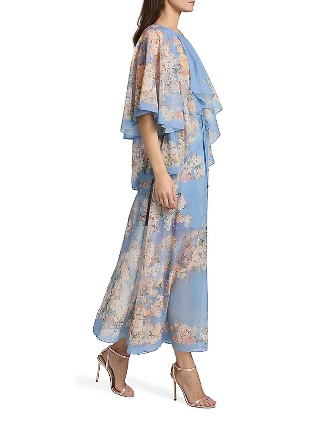 slim fit dress slacks 'Selene' Tiered Maxi Dress main image 1