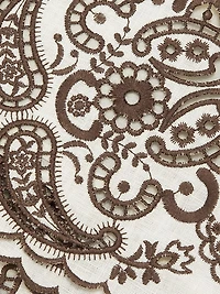 Ascension Embroidered Linen Shorts