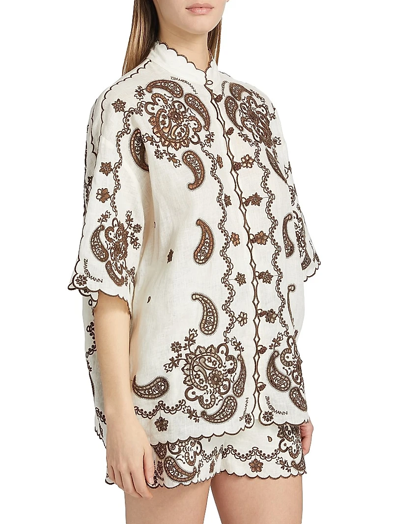 Ascension Embroidered Linen Shirt