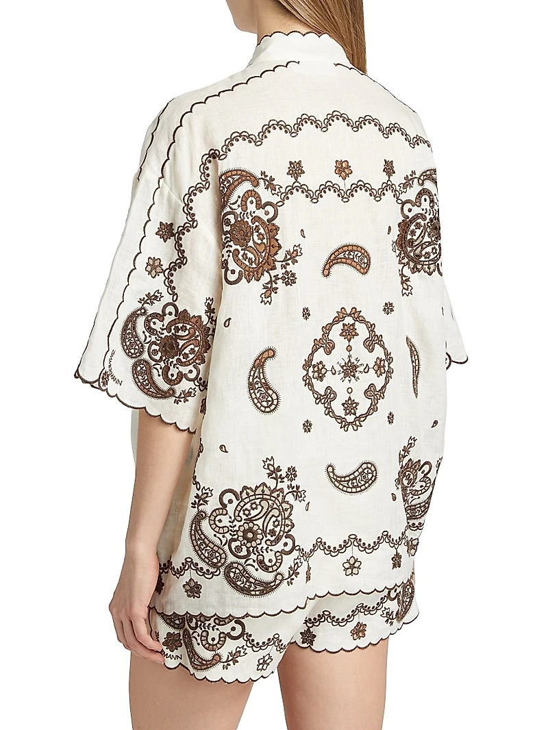 Ascension Embroidered Linen Shirt