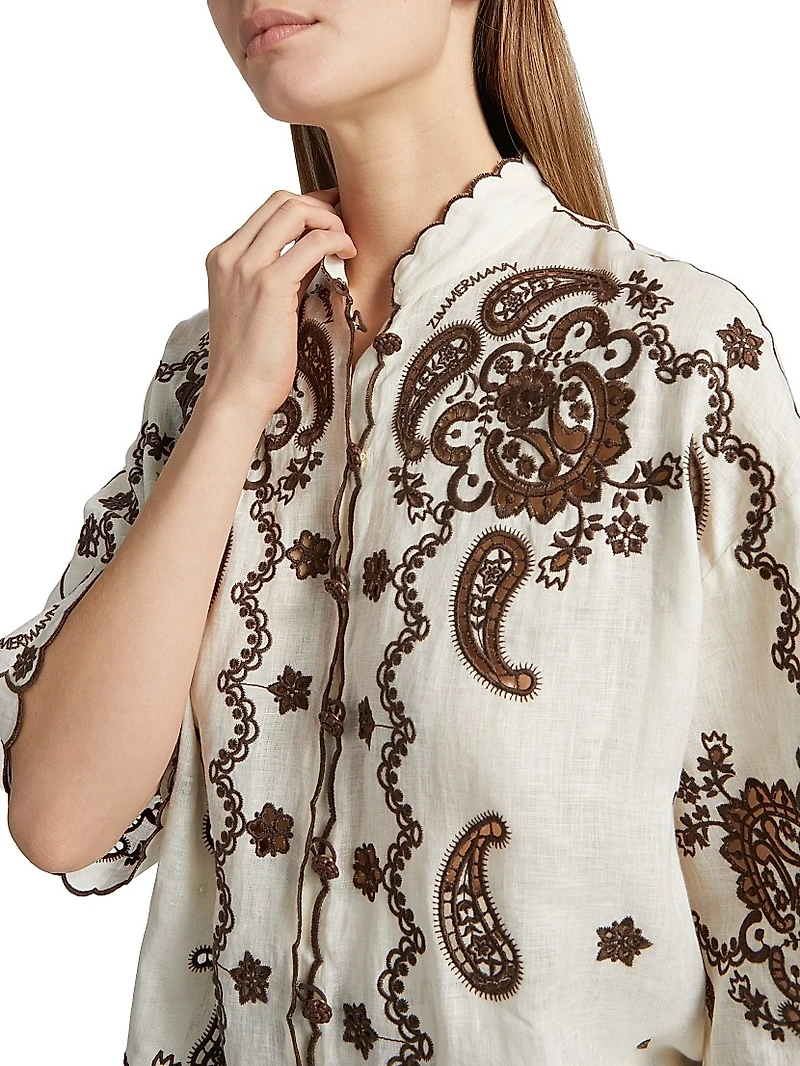 Ascension Embroidered Linen Shirt