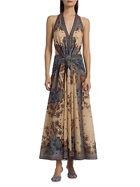 Ascension Cotton Halter Maxi Dress