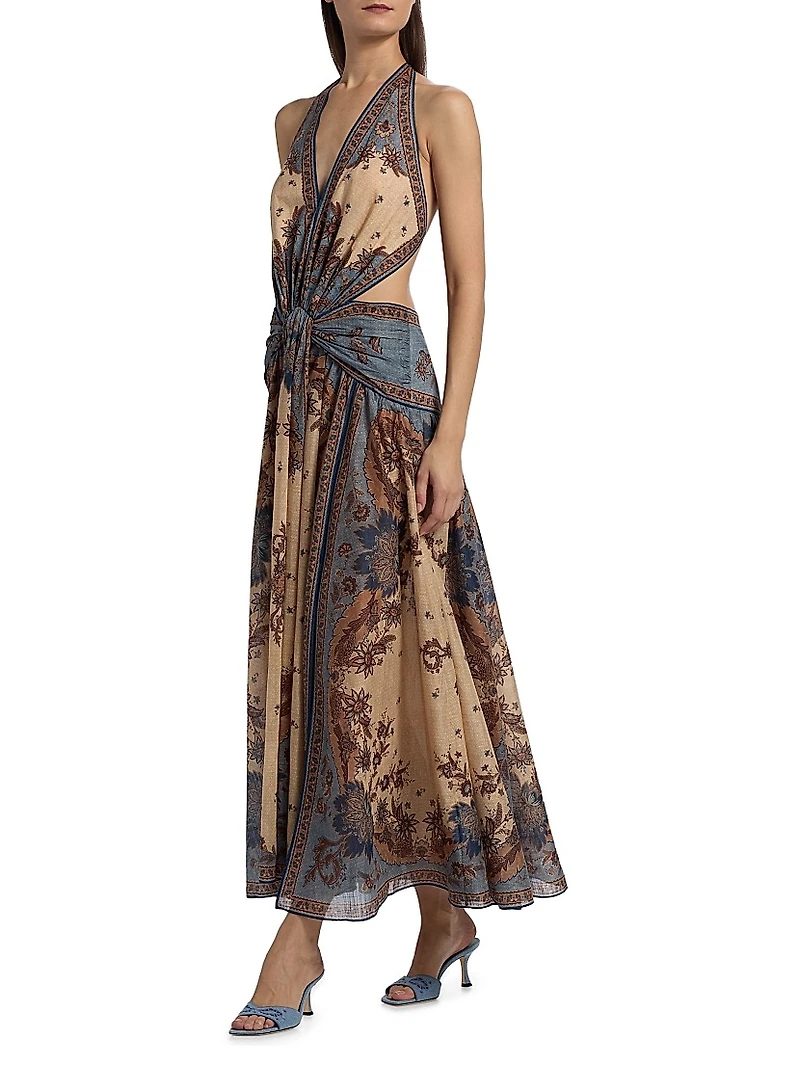 Ascension Cotton Halter Maxi Dress