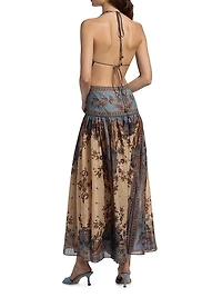 Ascension Cotton Halter Maxi Dress