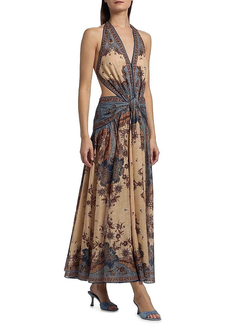 Ascension Cotton Halter Maxi Dress