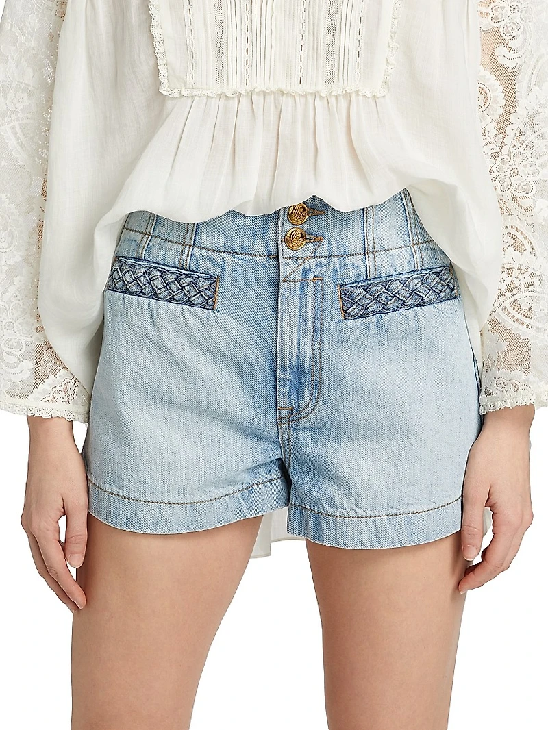 Lucky Washed Denim Shorts