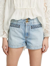 Lucky Washed Denim Shorts