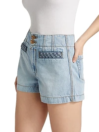 Lucky Washed Denim Shorts