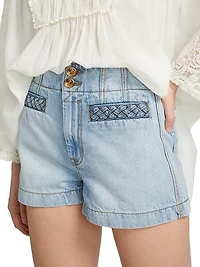 Lucky Washed Denim Shorts