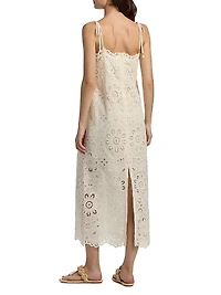 Rhiannon Embroidered Cotton Midi-Dress