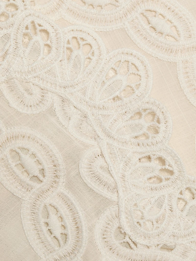 Rhiannon Embroidered Cotton Midi-Dress