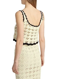 Rhiannon Scallop-Trimmed Crochet Tank