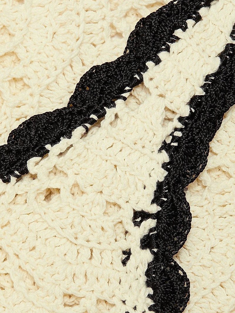 Rhiannon Scallop-Trimmed Crochet Tank